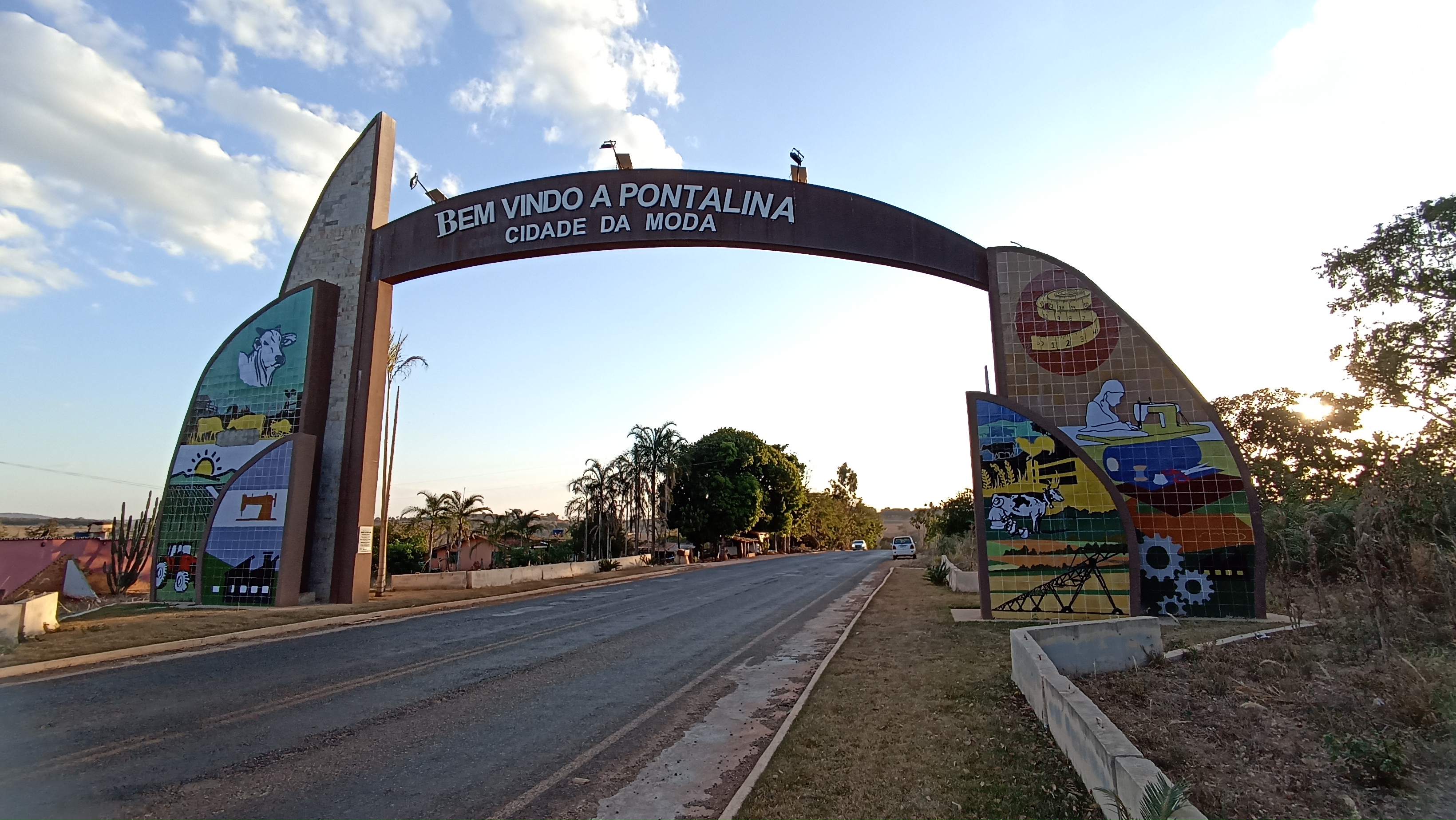 Vista da cidade de Pontalina, Goiás
